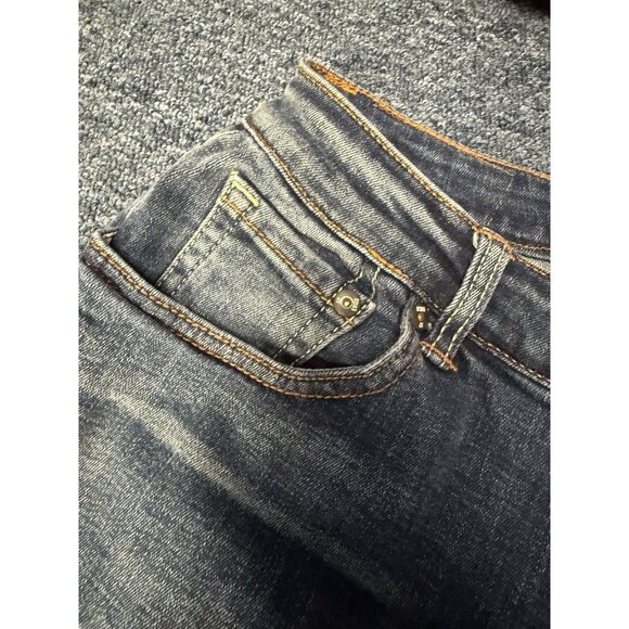 evisu jeans women’s patchwork embroidered skinny stretch sz 27 - Picture 7 of 16